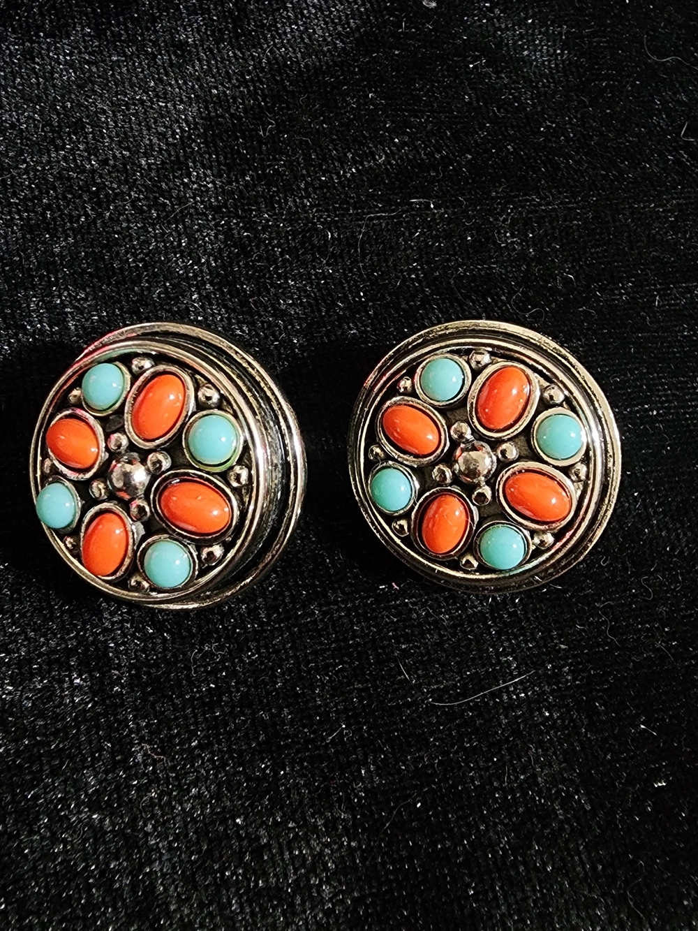 Vintage clip-on earrings from the 1970s–80s